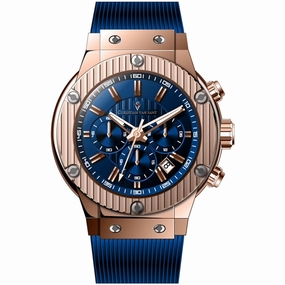 Christian Van Sant Men's Watch - Monarchy Quartz Blue Dial Rubber Strap | CV8148