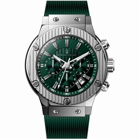 Christian Van Sant Men's Watch - Monarchy Quartz Green Dial Rubber Strap | CV8143