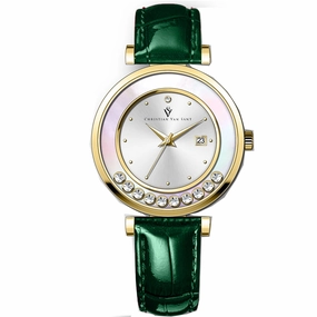 Christian Van Sant Women's Bria Silver Dial Watch