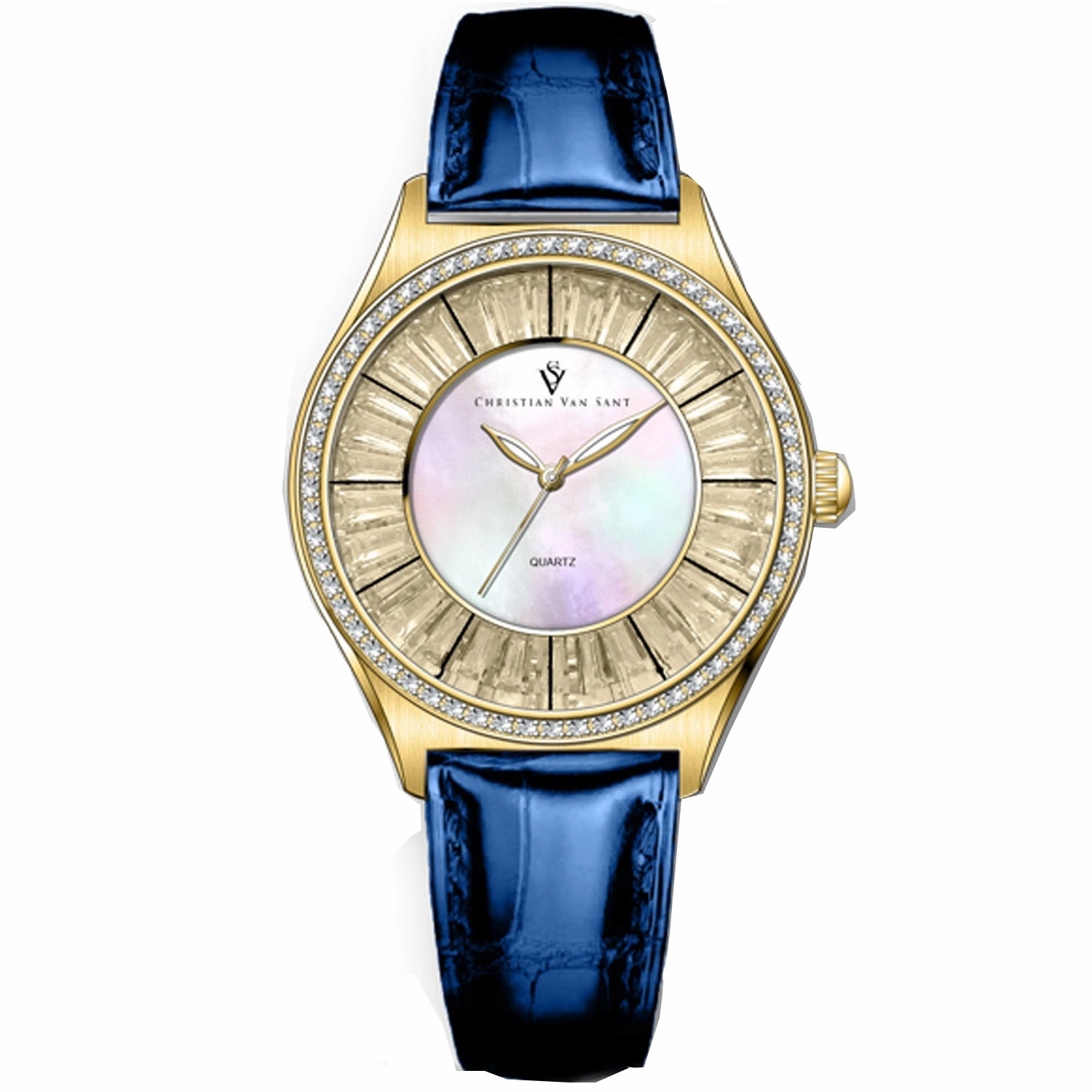 Christian Van Sant Women's Luna Mother of pearl Dial Watch