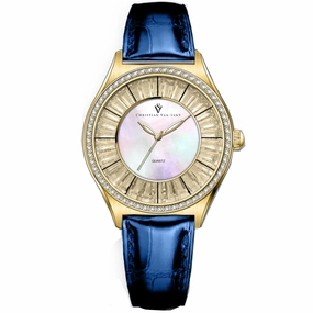 Christian Van Sant Women's Luna Mother of pearl Dial Watch
