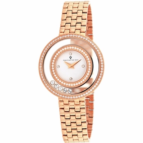 Christian Van Sant Women's Watch - Gracieuse White Dial Rose Gold Bracelet | CV4832