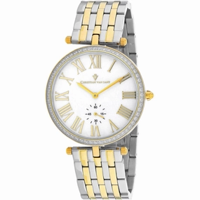 Christian Van Sant Women's Watch - Hush Quartz Mop Dial Two Tone Bracelet | CV0296