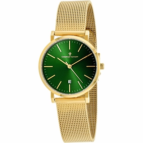 Christian Van Sant Women's Watch - Paradigm Quartz Yellow Gold Bracelet | CV4226