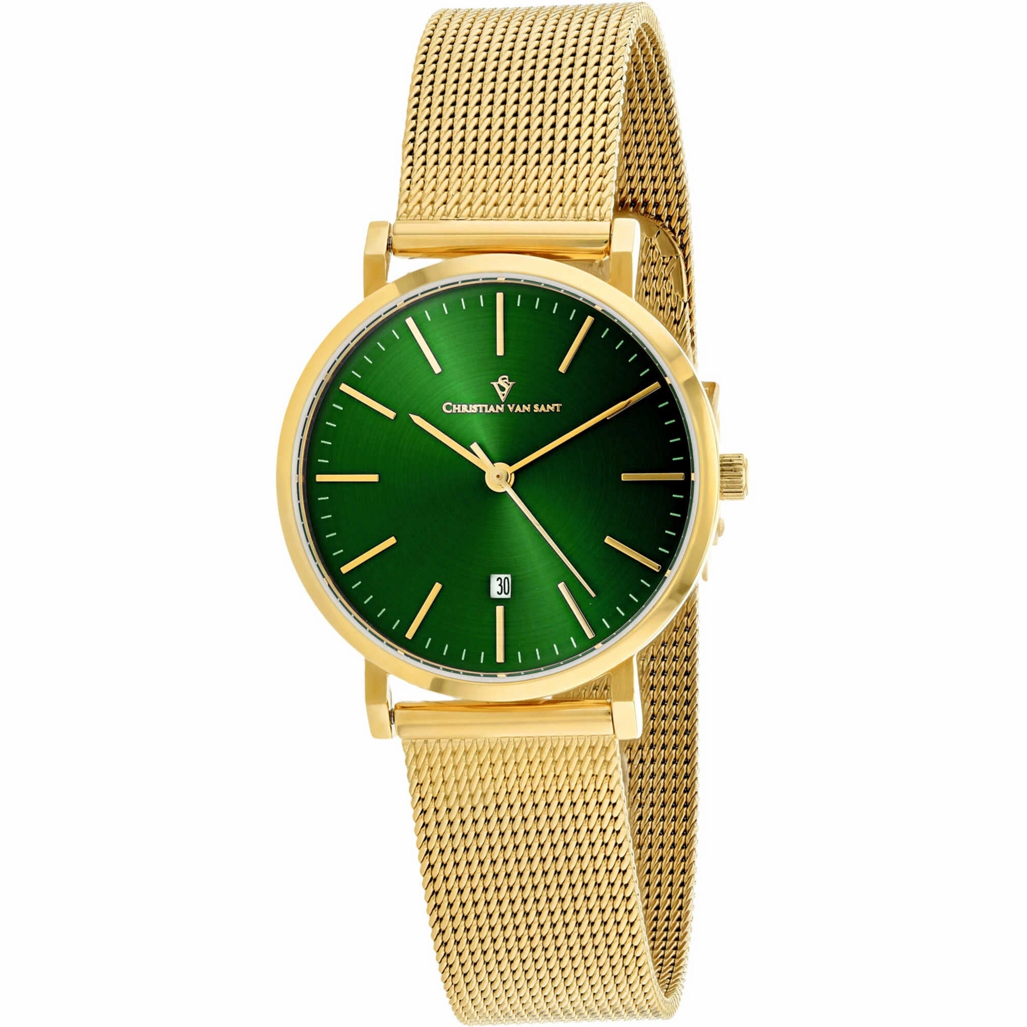 Christian Van Sant Women's Watch - Paradigm Quartz Yellow Gold Bracelet | CV4226