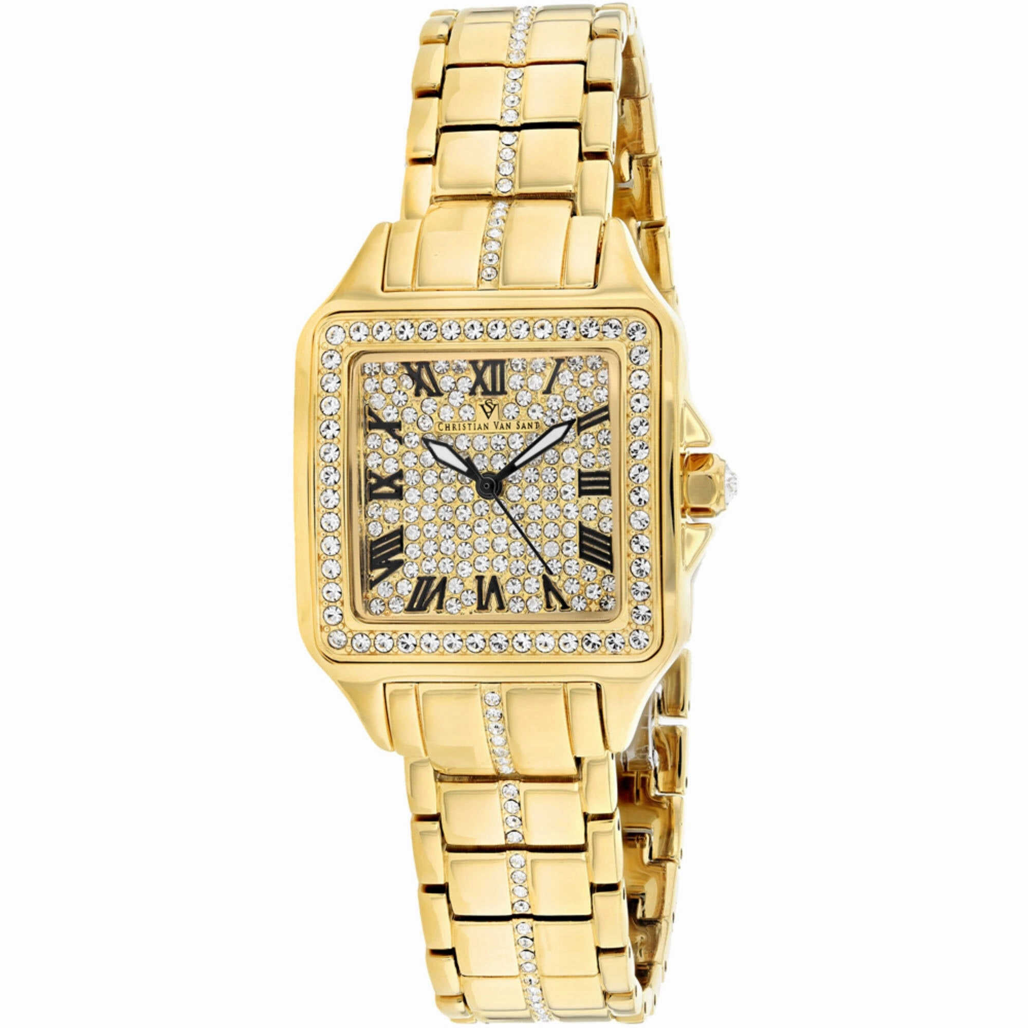 Christian Van Sant Women's Watch - Splendeur Quartz Gold Tone Dial Bracelet | CV4621