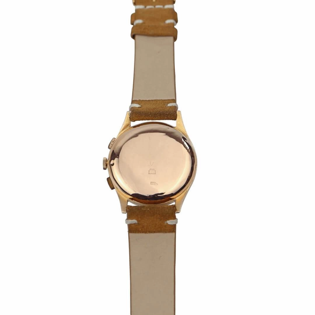 Chronographe Suisse 18k Gold Men's Vintage Watch