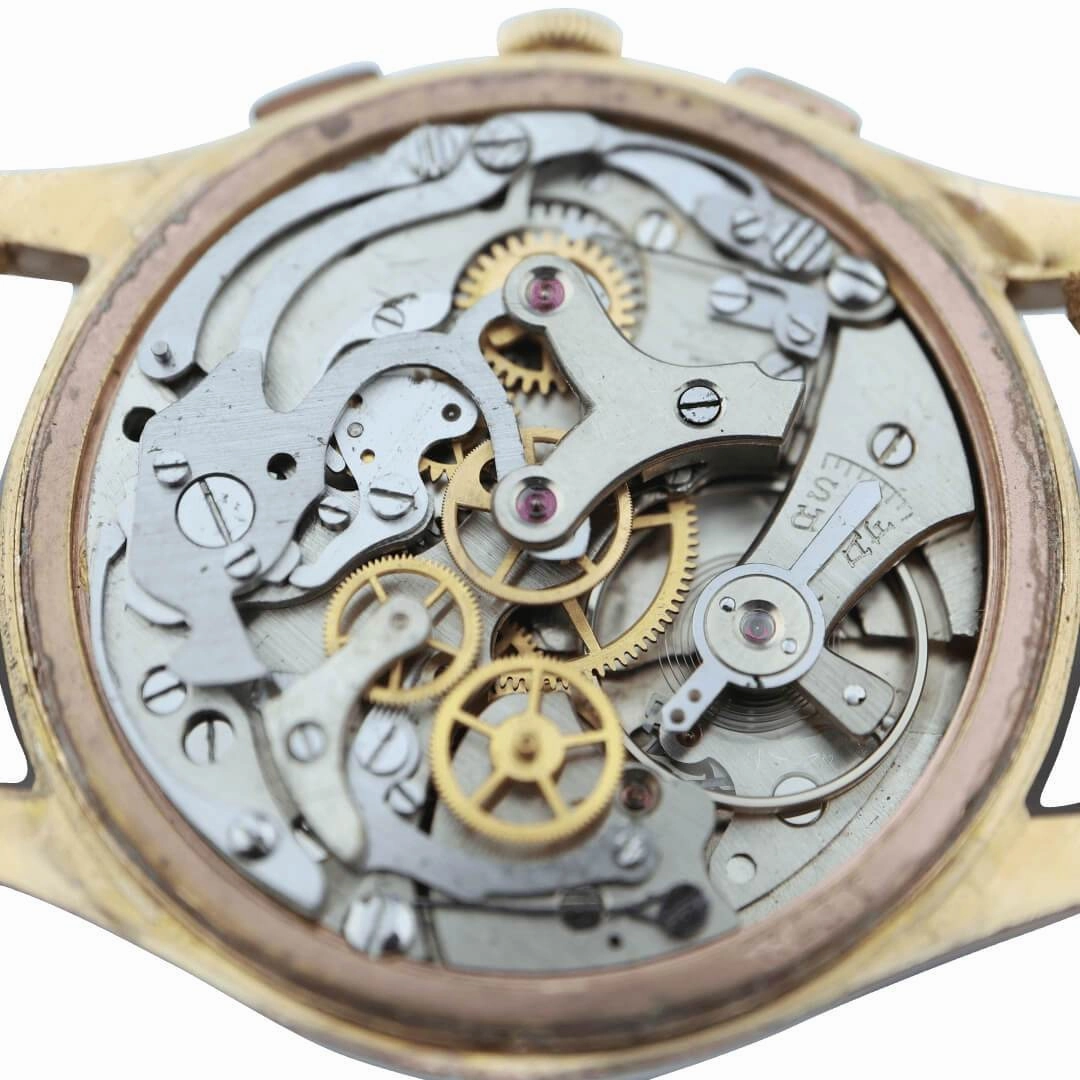 Chronographe Suisse 18k Gold Men's Vintage Watch
