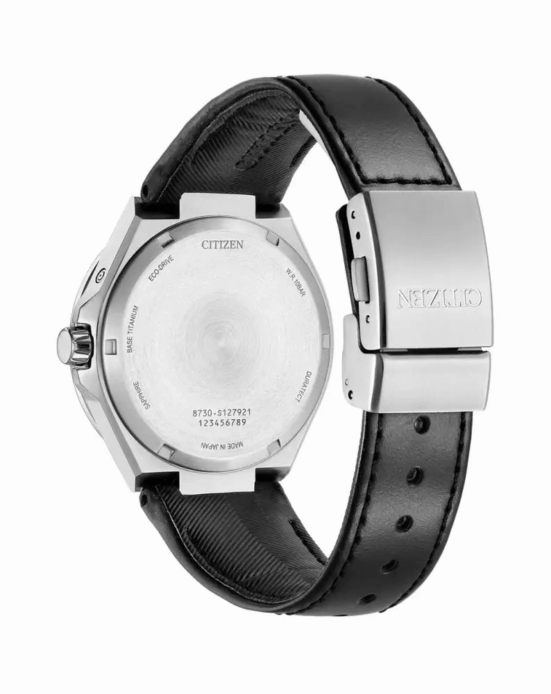 Citizen Attesa Eco-Drive Black Leather Strap Watch BU0060-09H