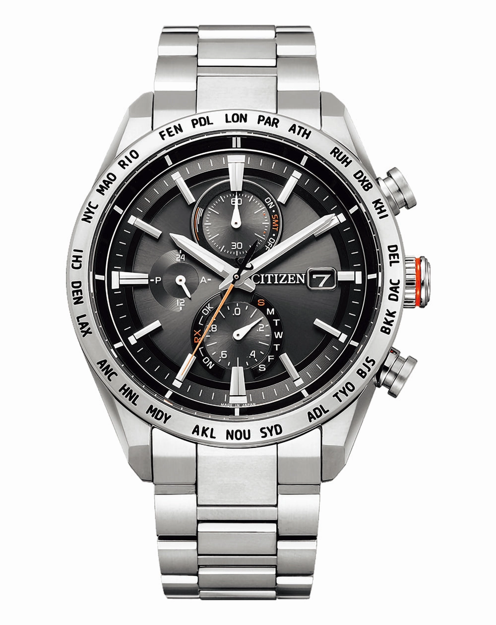 Citizen Attesa Radio Controlled Eco-Drive Titanium Watch AT8181-63E