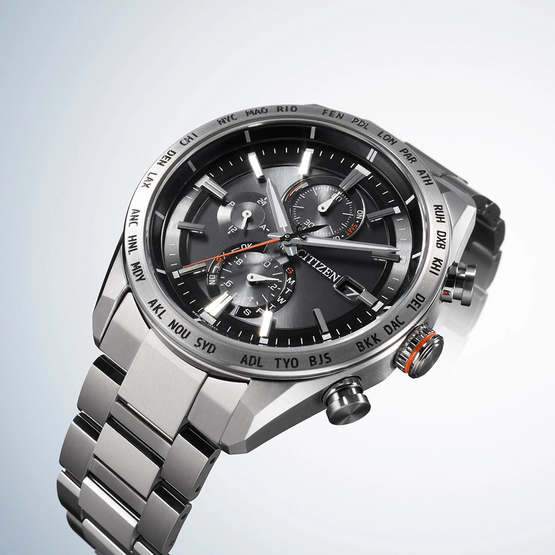Citizen Attesa Radio Controlled Eco-Drive Titanium Watch AT8181-63E