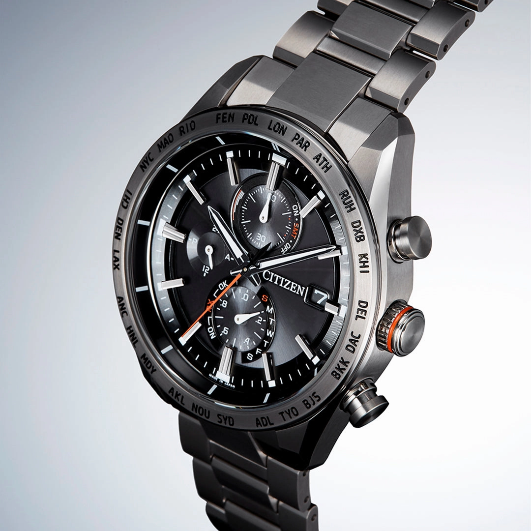 Citizen Attesa Radio Controlled Eco-Drive Titanium Watch AT8181-63E