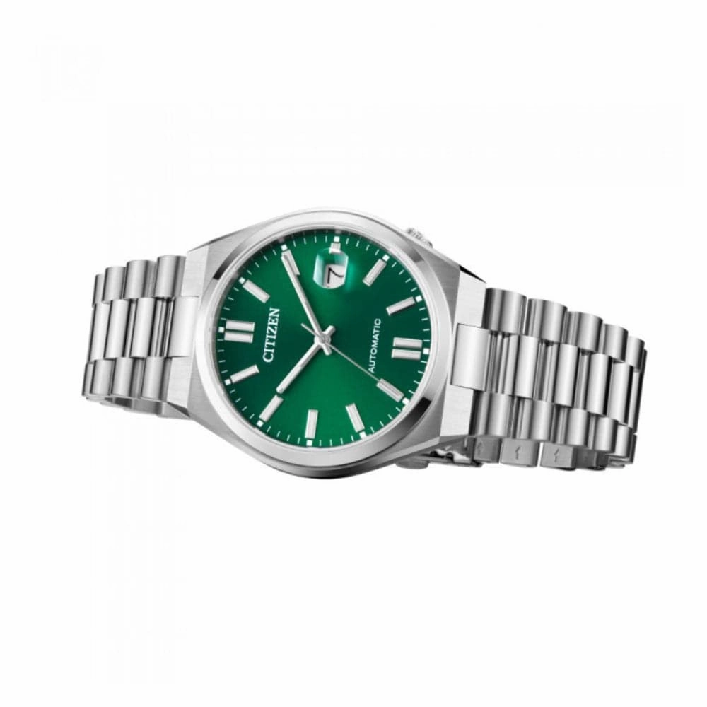 Citizen Automatic Green Dial Stainless Steel Men's Watch NJ0150-81X