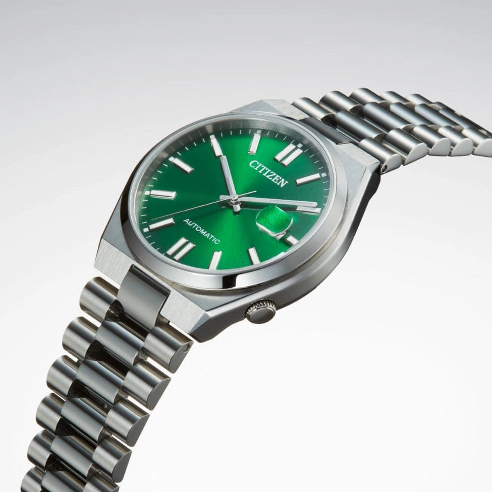 Citizen Automatic Green Dial Stainless Steel Men's Watch NJ0150-81X