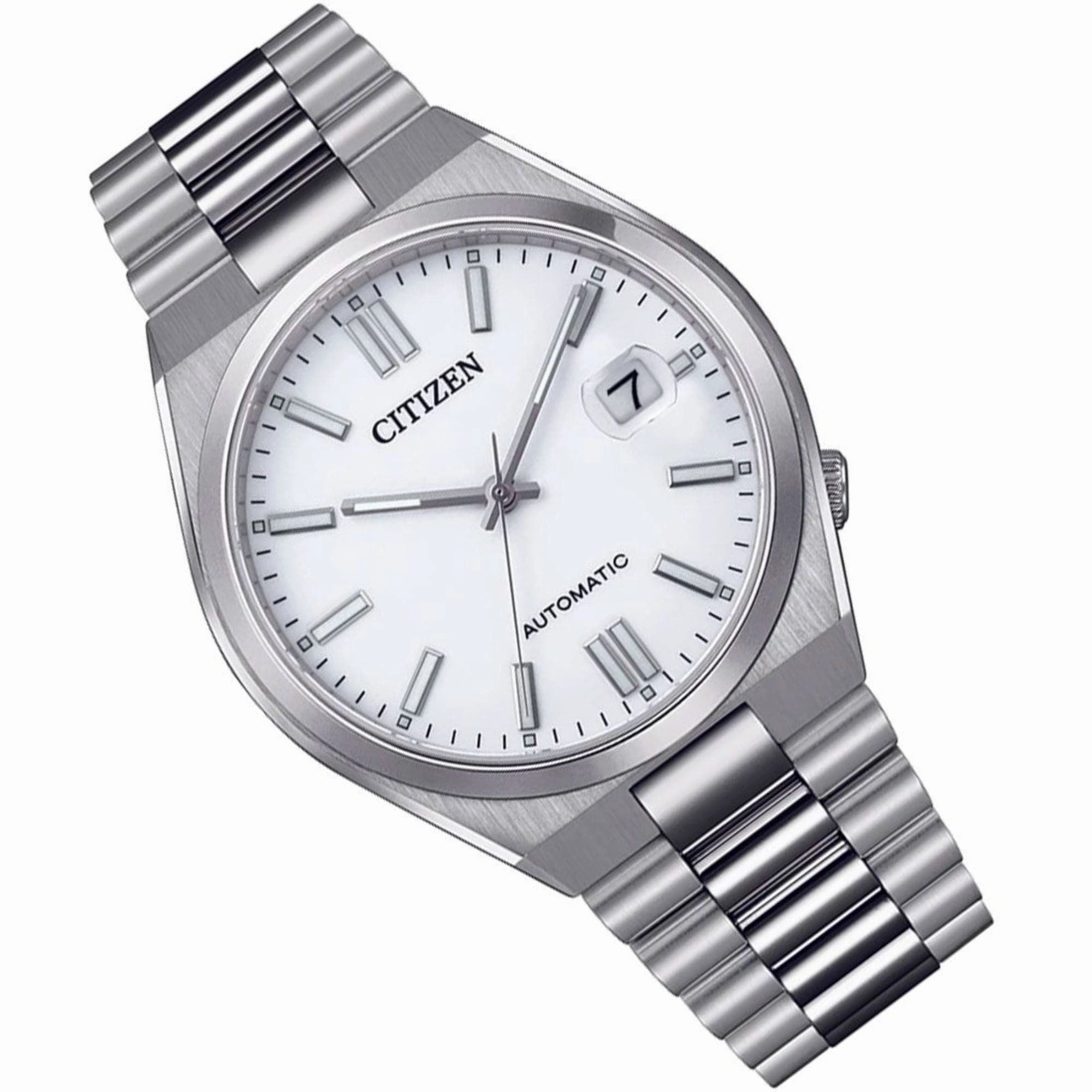 Citizen Automatic White Dial Stainless Steel Men's Watch NJ0150-81A