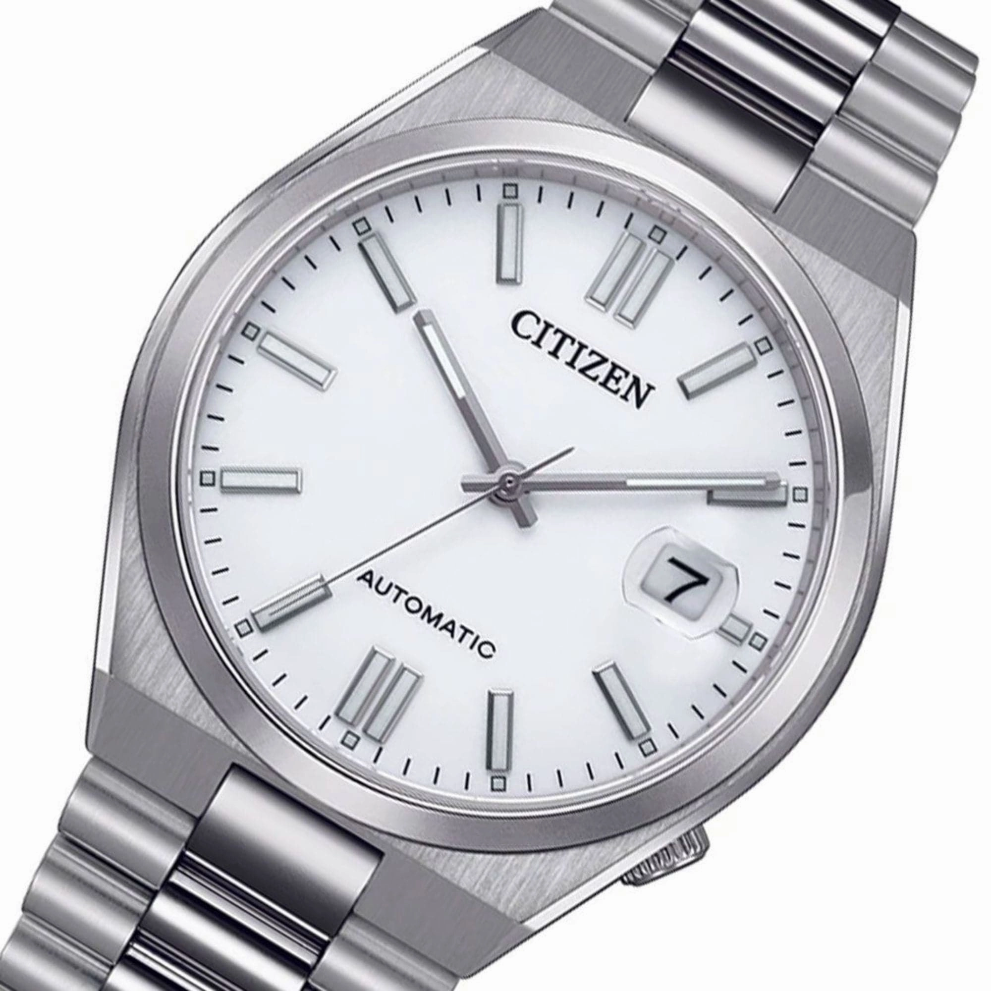 Citizen Automatic White Dial Stainless Steel Men's Watch NJ0150-81A