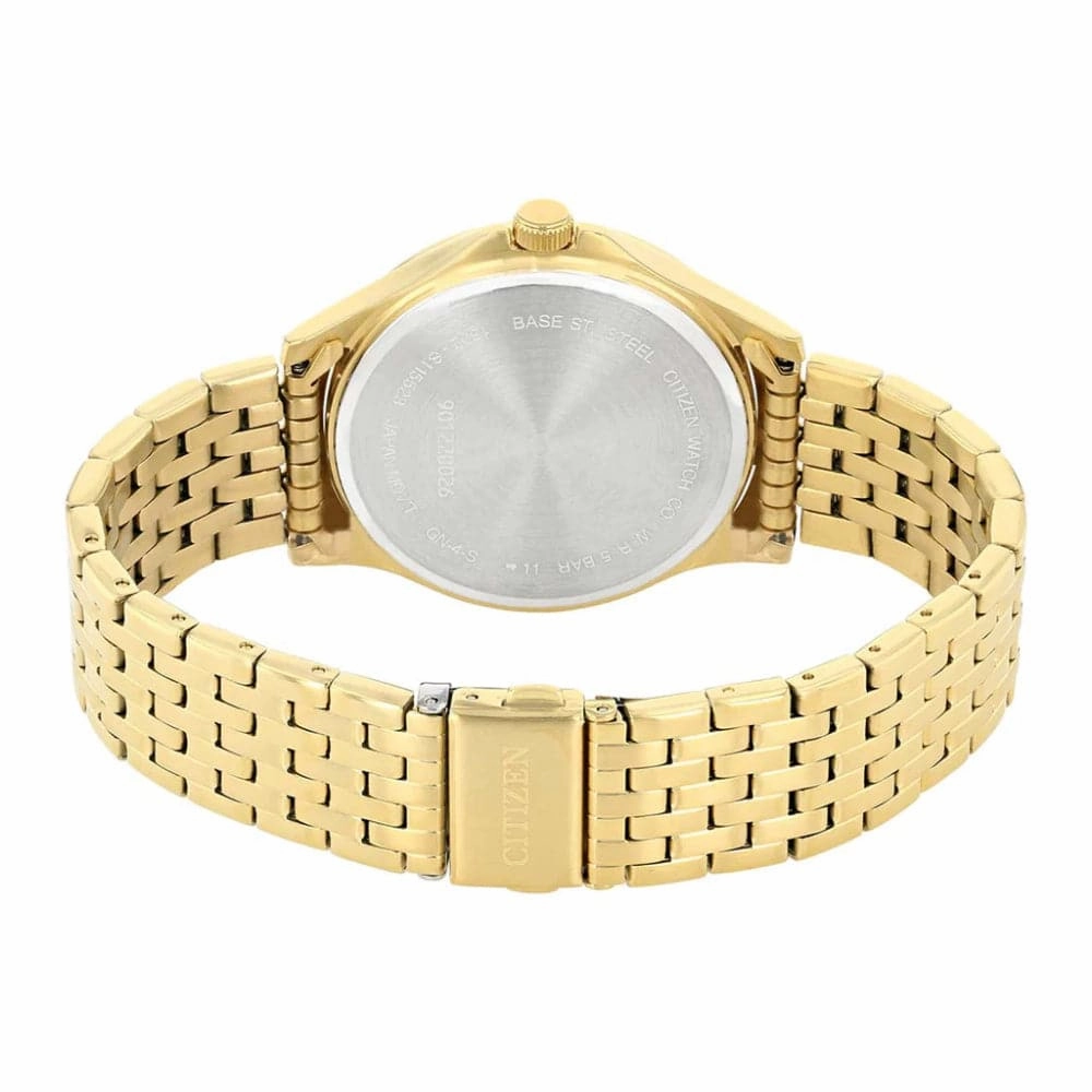 Citizen Black Dial Gold Stainless Steel Strap Men Watch BF2022-55H