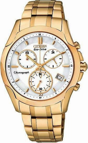 Citizen Eco-Drive Chrono Gold Tone Fb1153-59A - Womens Watch