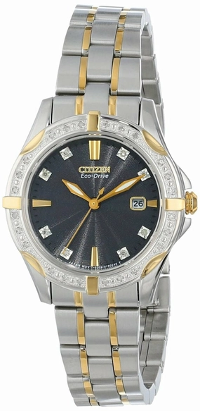 Citizen Eco-Drive Diamond Dial &Bezel Womens Watch