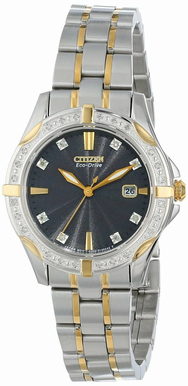 Citizen Eco-Drive Diamond Dial &Bezel Womens Watch