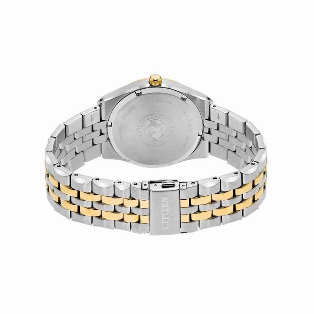 Citizen Eco-Drive Silver Dial Two-Tone Stainless Steel Men Watch BM7334-58B
