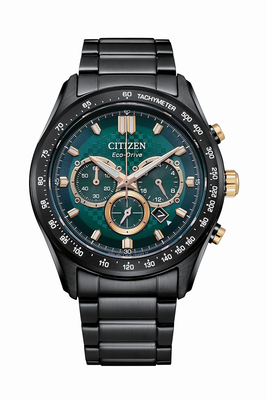 Citizen Eco-Drive Stainless Steel Green Dial Watch CA4536-86X