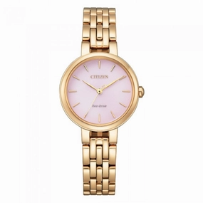 CITIZEN EM0993-82X ECO-DRIVE GOLD TONE STAINLESS STEEL WOMEN WATCH