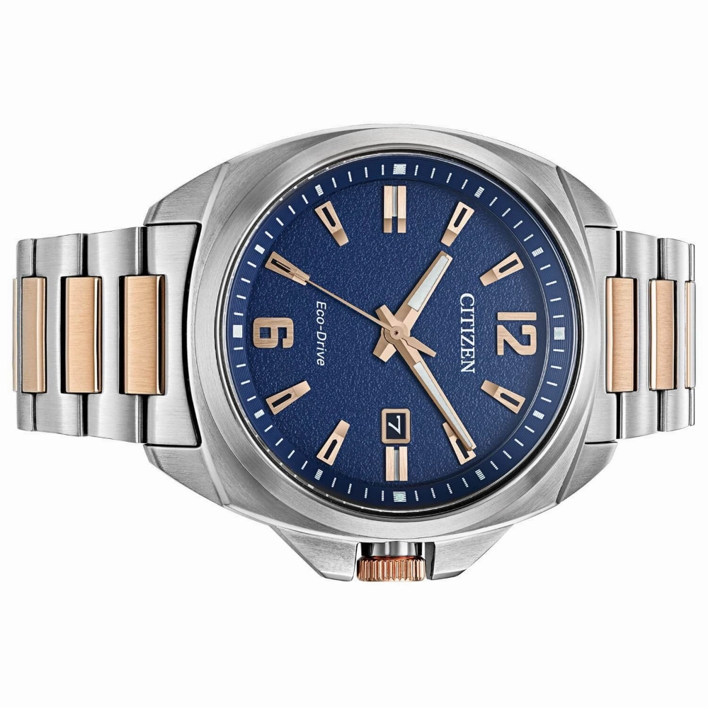 CITIZEN ENDICOTT BLUE DIAL STAINLESS STEEL BRACELET MEN'S WATCH AW1726-55L