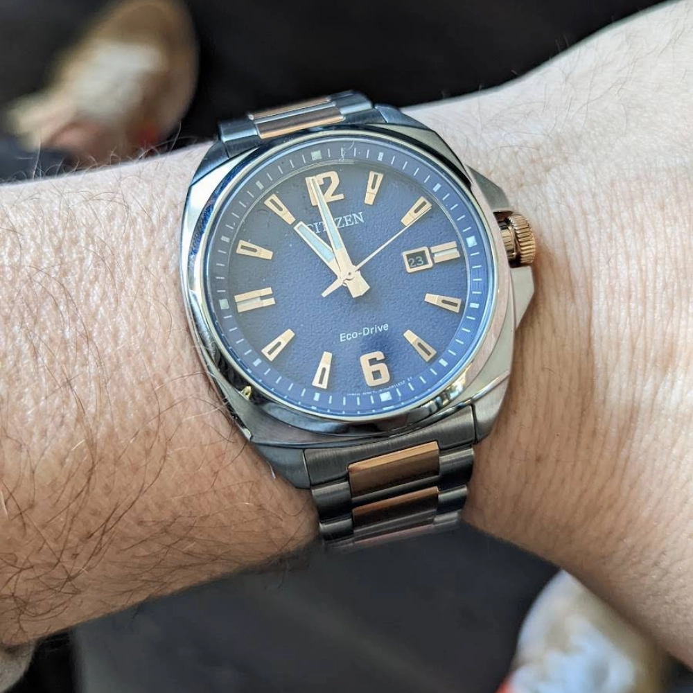 CITIZEN ENDICOTT BLUE DIAL STAINLESS STEEL BRACELET MEN'S WATCH AW1726-55L