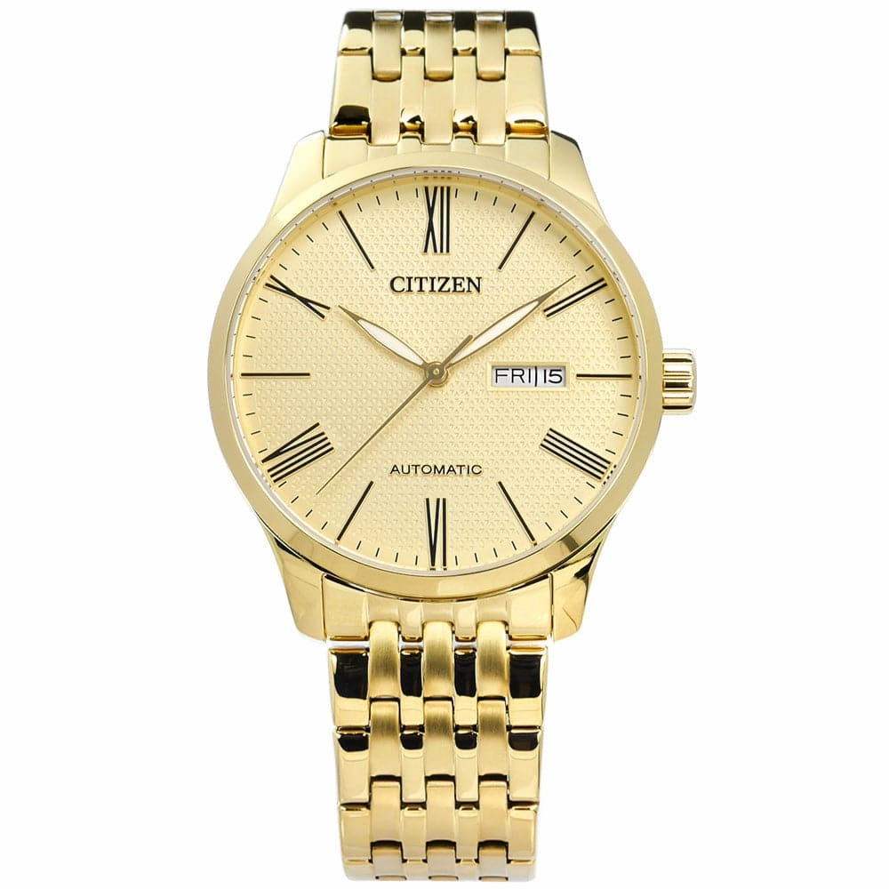 CITIZEN MECHANICAL NH8352-53P GOLD STAINLESS STEEL MEN'S WATCH