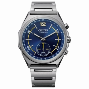 Citizen Men's Bluetooth Watch - Connected Blue Dial Bracelet | CX0000-55L