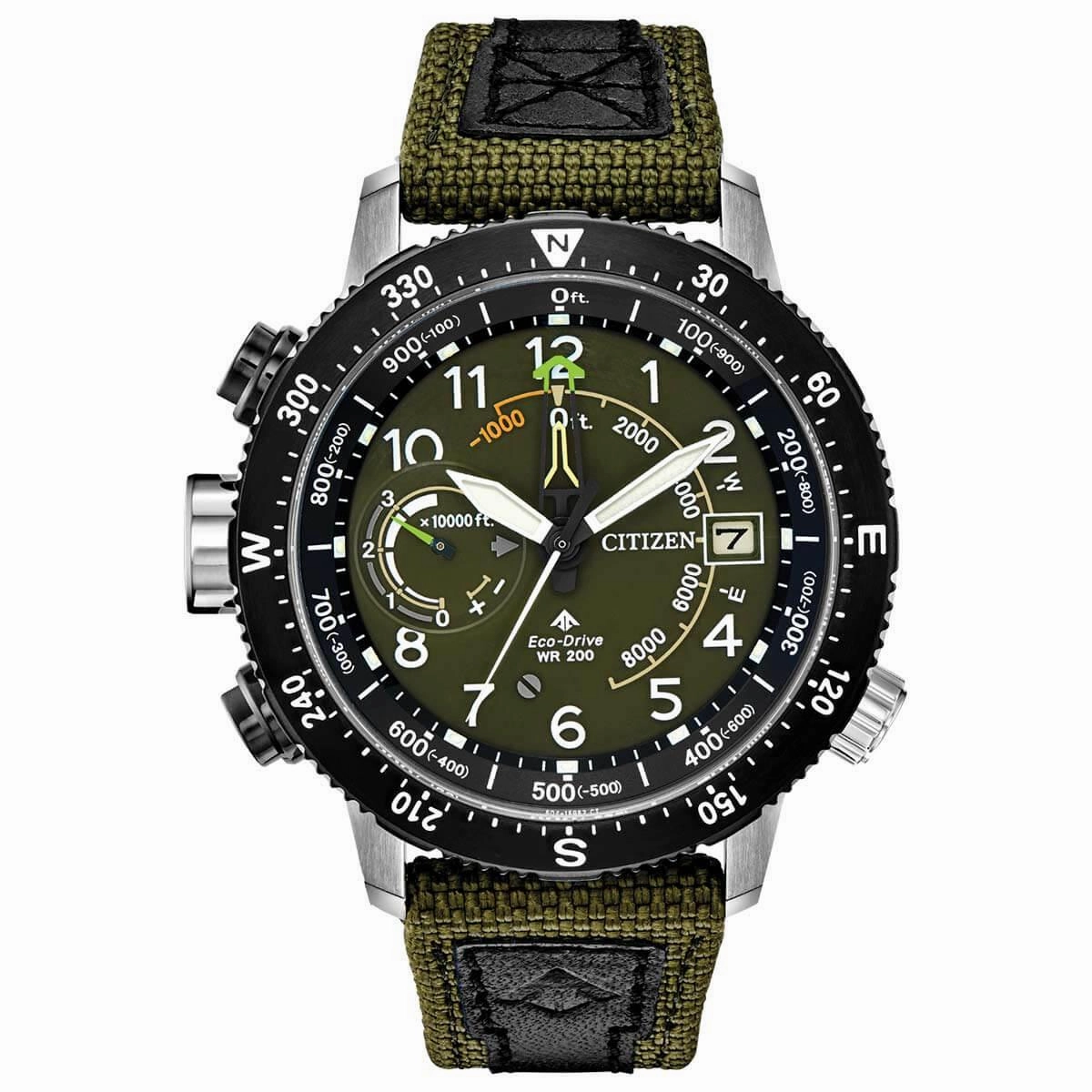 Citizen Men's Eco Drive Watch - Promaster Altichron Power Reserve Strap | BN5050-09X