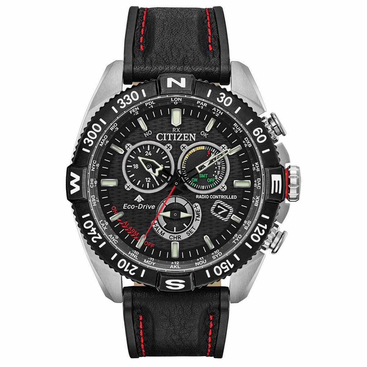 Citizen Men's Eco Drive Watch - Promaster Navihawk Chrono Strap | CB5841-05E