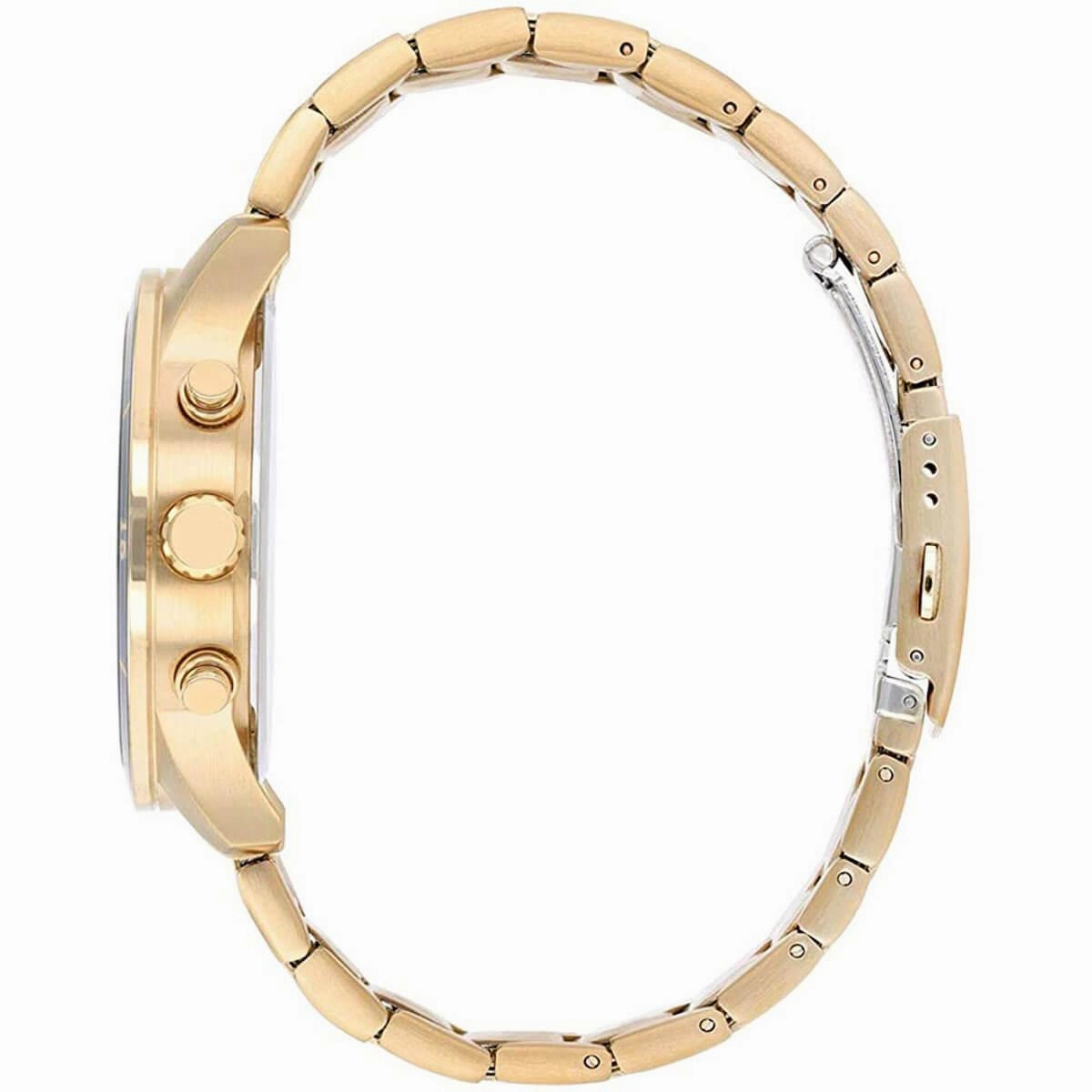 Citizen Men's Quartz Watch - Chronograph Blue Dial Rose Gold Bracelet | AN8169-58L