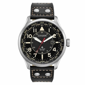 Citizen Men's Strap Watch - Promaster Nighthawk Black Dial World Time | BX1010-02E