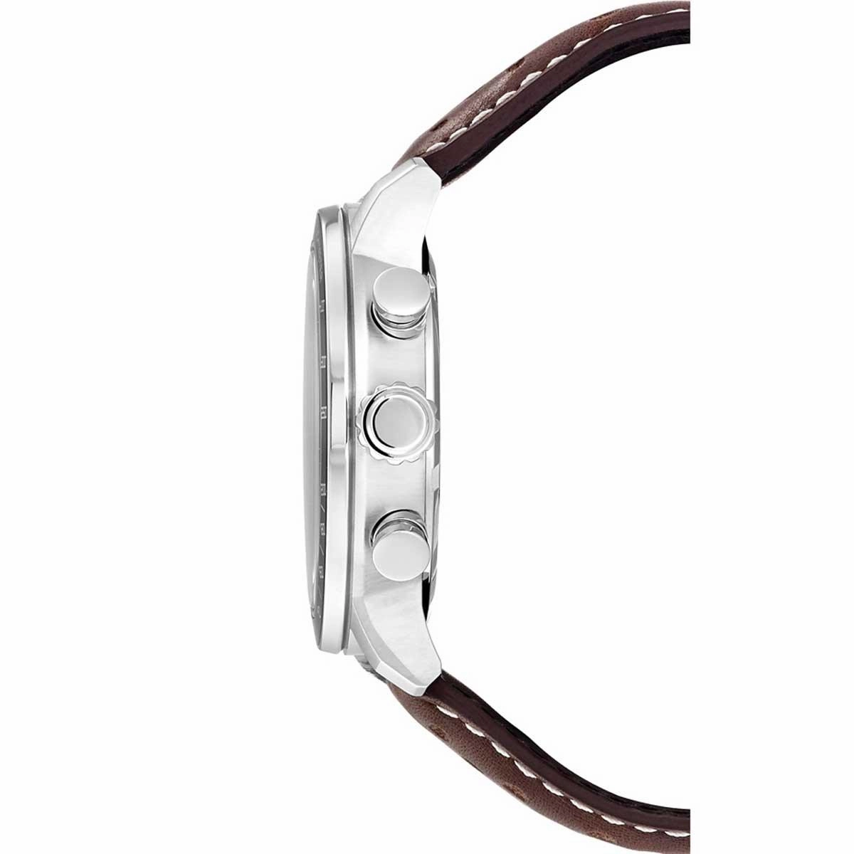 Citizen Men's Watch - Chrono Black Dial Brown Genuine Leather Strap | CA0641-24E
