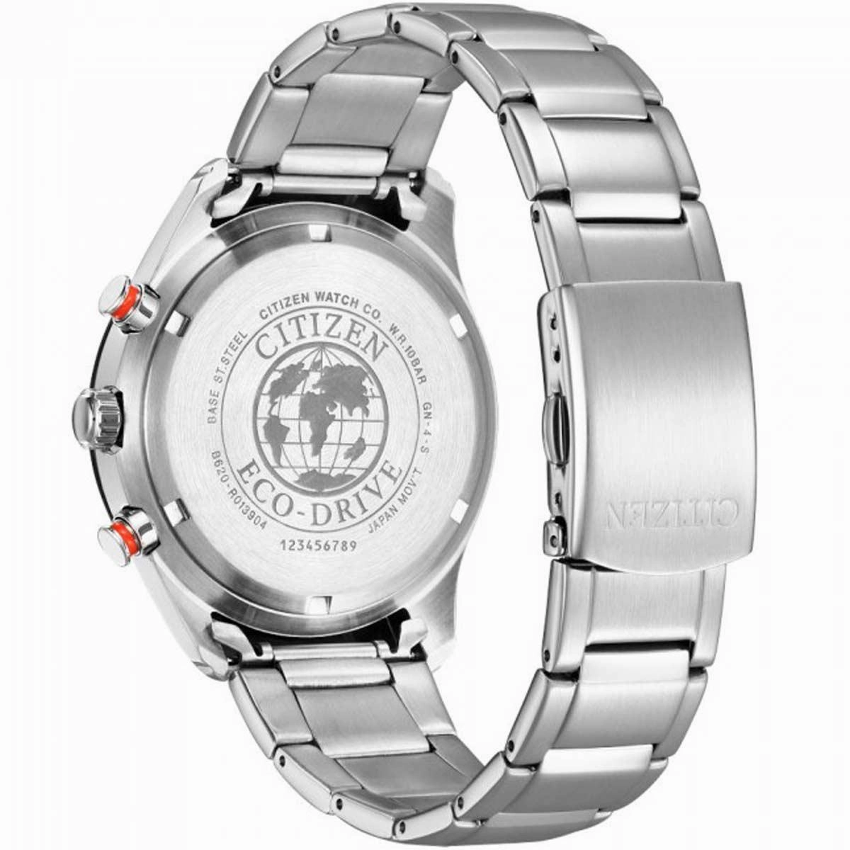Citizen Men's Watch - Chronograph Green Dial Stainless Steel Bracelet | CA4486-82X