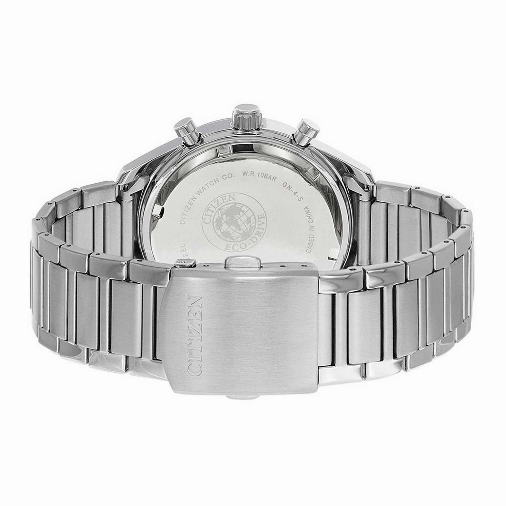 Citizen Men's Watch - Chronograph Silver Tone and Black Dial Bracelet | AT2390-82A