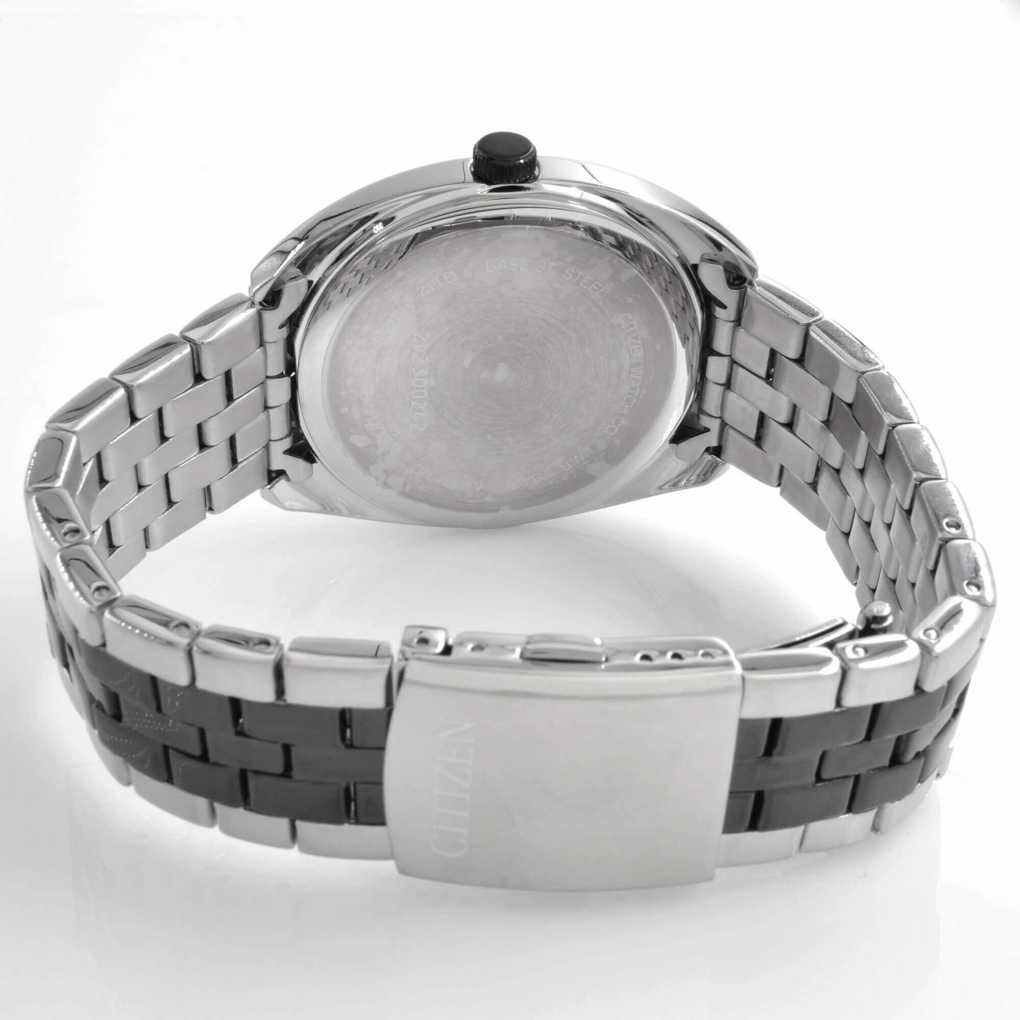 Citizen Men's Watch - Date Display Black Dial Stainless Steel Bracelet | BI5098-58E