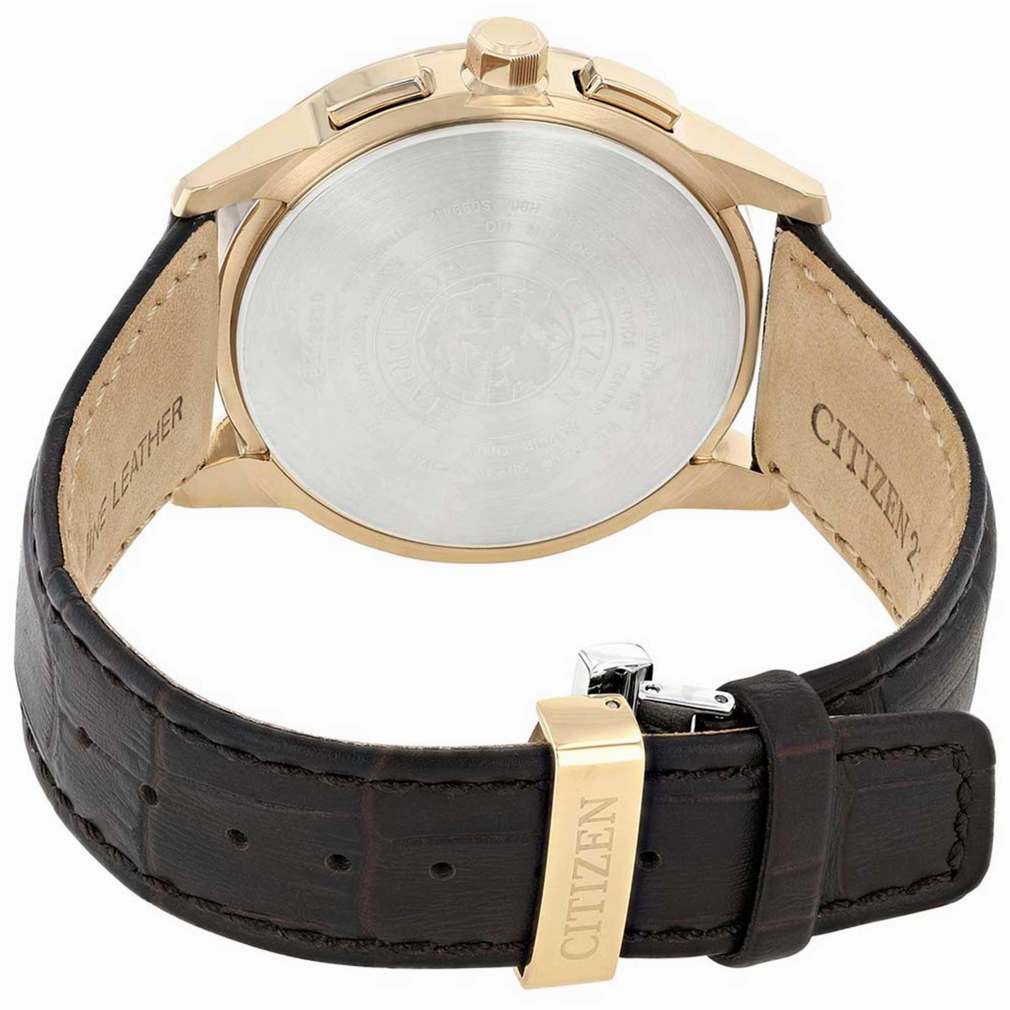 Citizen Men's Watch - Eco-Drive Black and Grey Dial Steel Chronograph | AT8113-12H