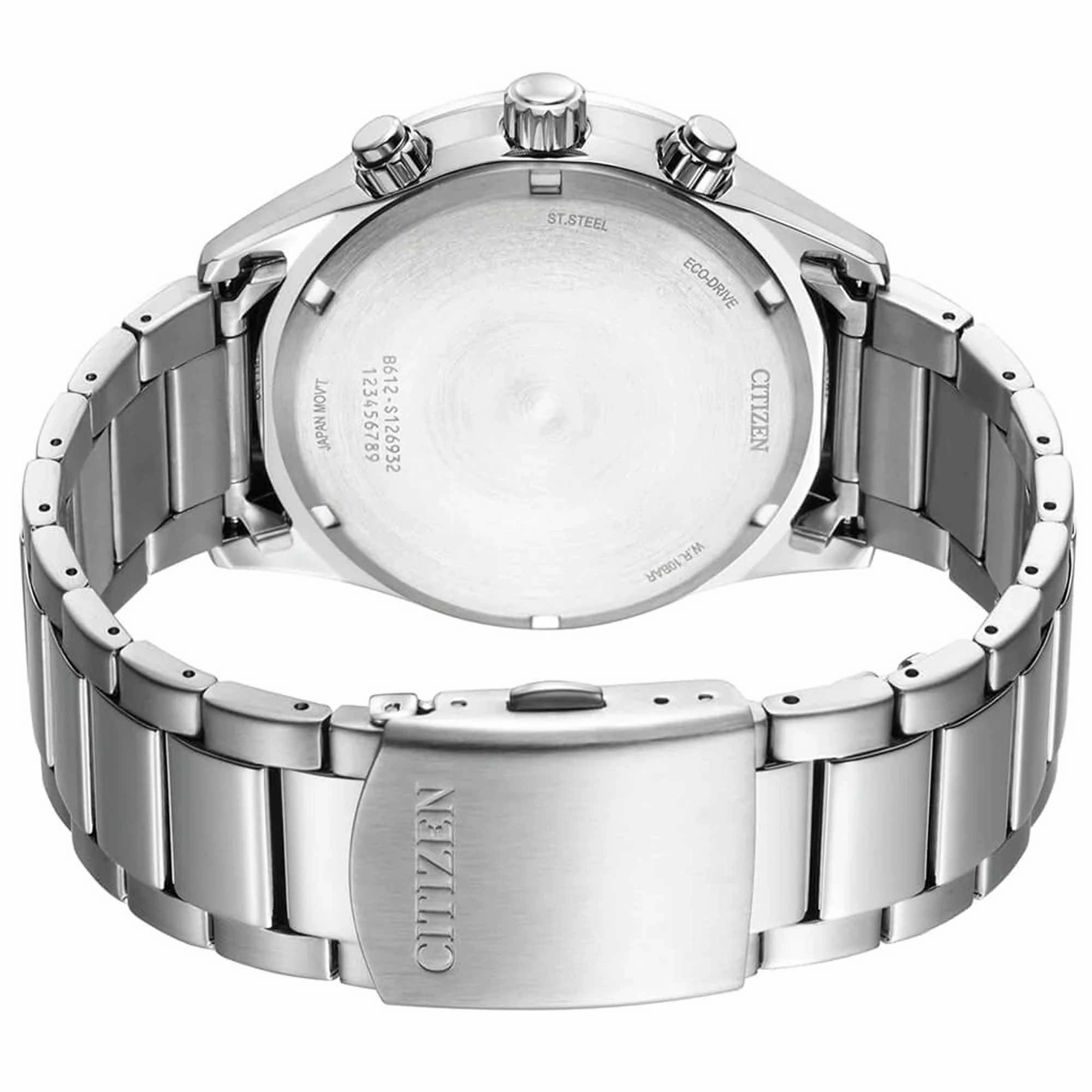 Citizen Men's Watch - Eco Drive Chronograph Blue and Black Dial Bracelet | CA0770-81L