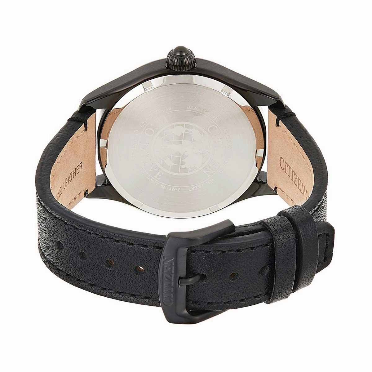 Citizen Men's Watch - Eco-Drive Date Black Dial Genuine Leather Strap | BM6835-23E