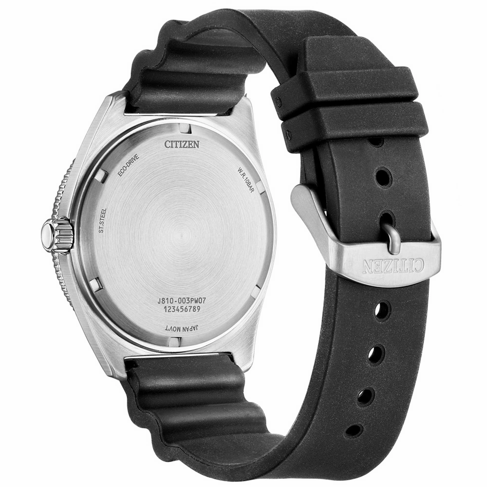 Citizen Men's Watch - Eco-Drive Power Reserve Black Dial Rubber Strap | AW1769-10E