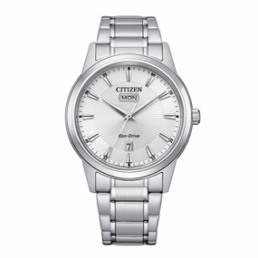 Citizen Men's Watch - Eco-Drive Silver Dial Stainless Steel Bracelet | AW0100-86A