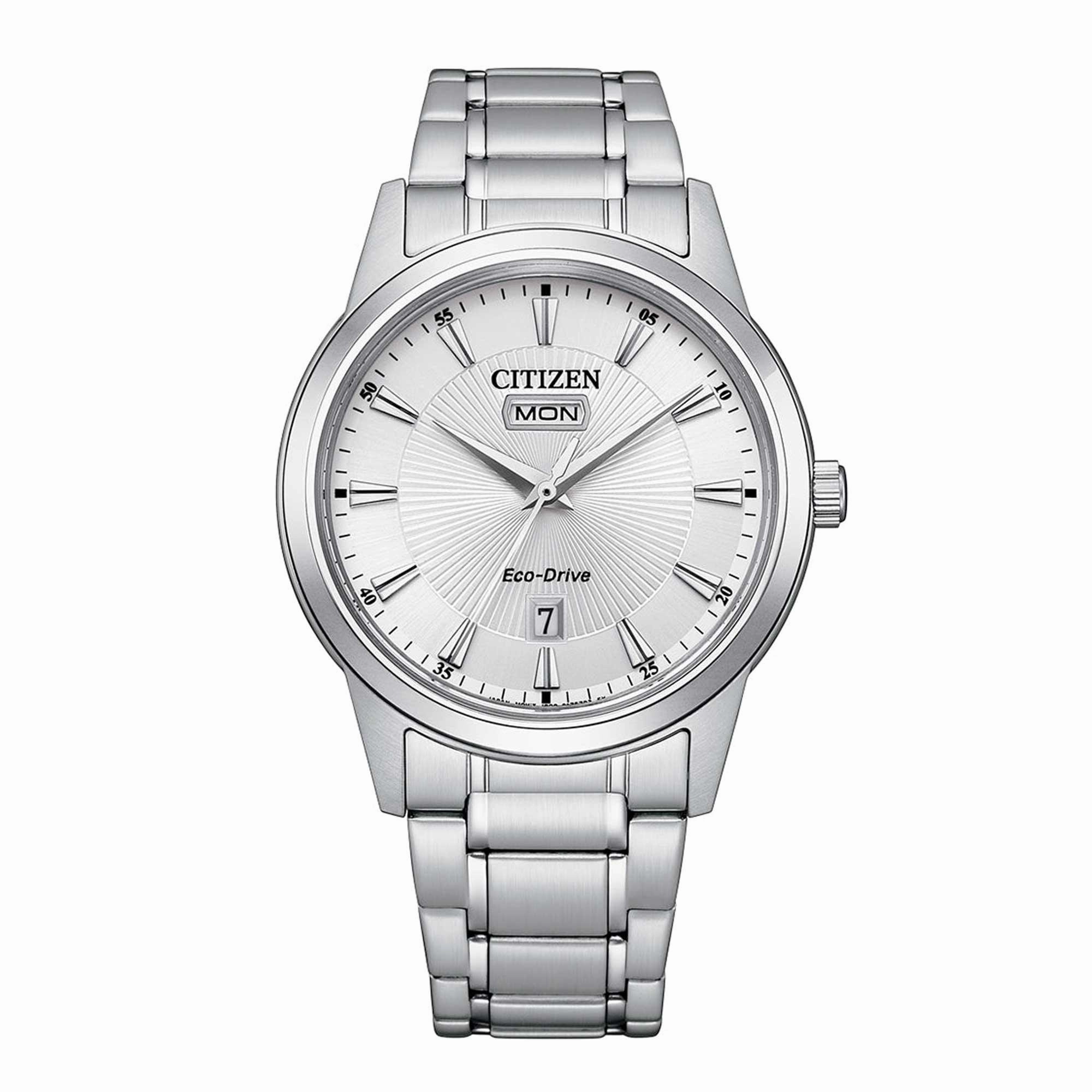 Citizen Men's Watch - Eco-Drive Silver Dial Stainless Steel Bracelet | AW0100-86A