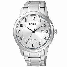 Citizen Men's Watch - Eco-Drive White Dial Stainless Steel Bracelet | AW1231-58B