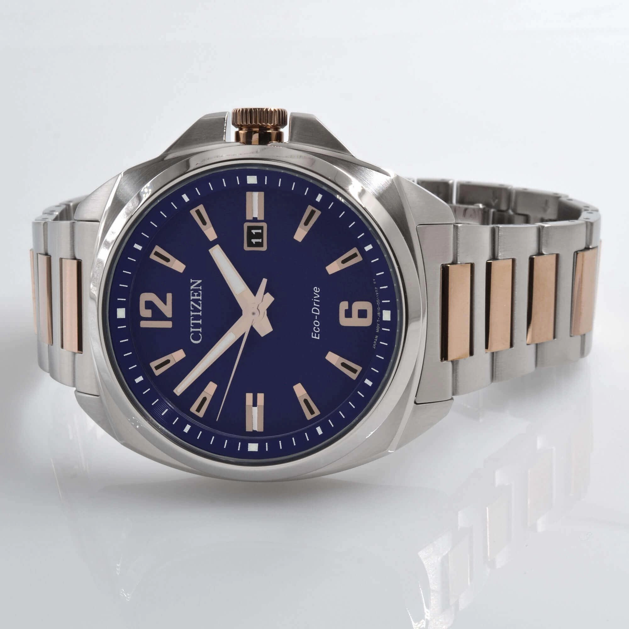 Citizen Men's Watch - Endicott Eco-Drive Blue Dial Two Tone Bracelet | AW1726-55L