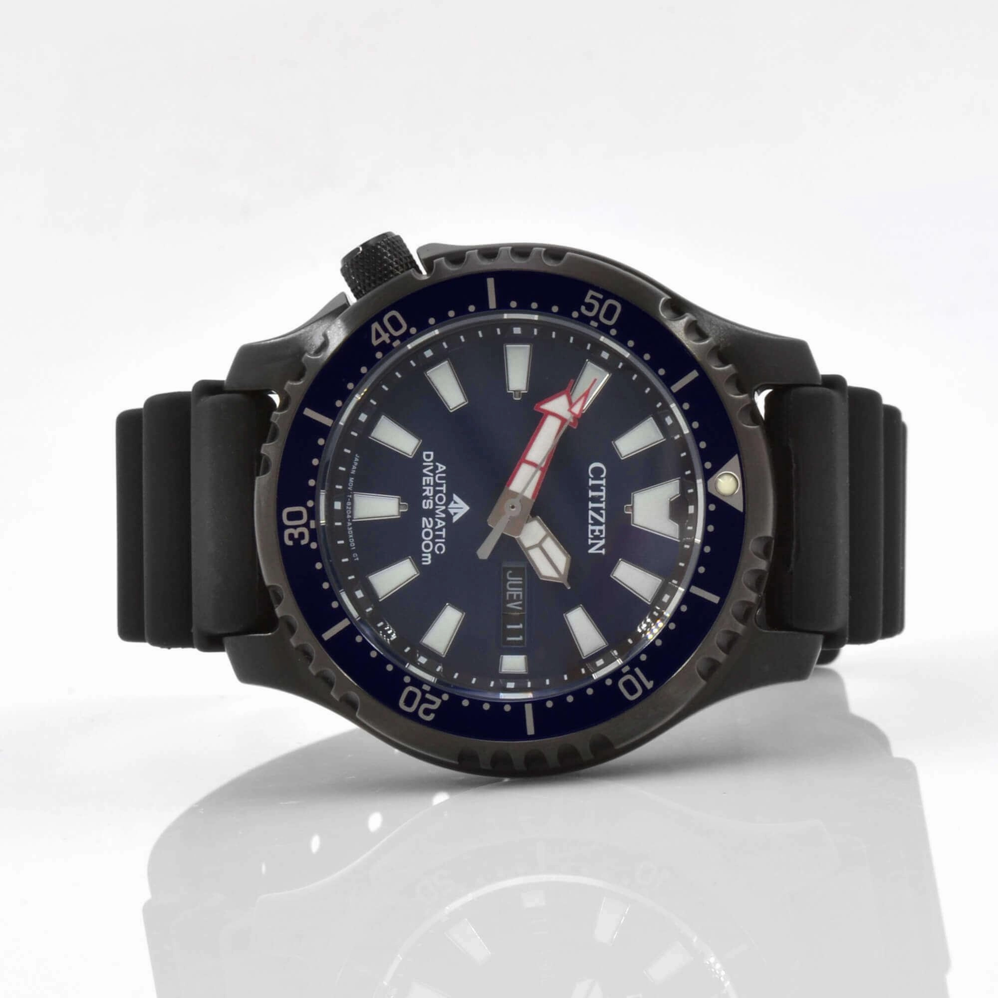 Citizen Men's Watch - Promaster Automatic Date Display Blue Dial Strap | NY0158-09L