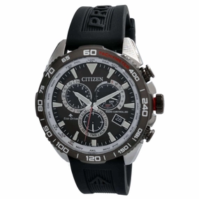 Citizen Men's Watch - Promaster Chronograph Black Polyurethane Strap | CB5036-10X