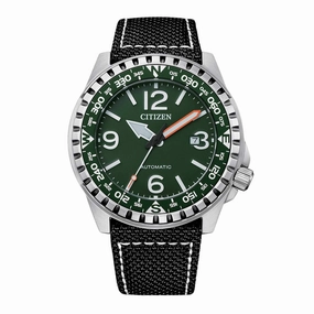 Citizen Men's Watch - Rotating Bezel Black Nylon Strap Date Display | NJ2198-16X